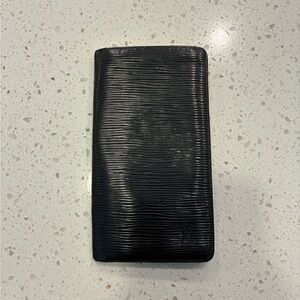 Louis Vuitton Epi Long Wallet Black Authentic